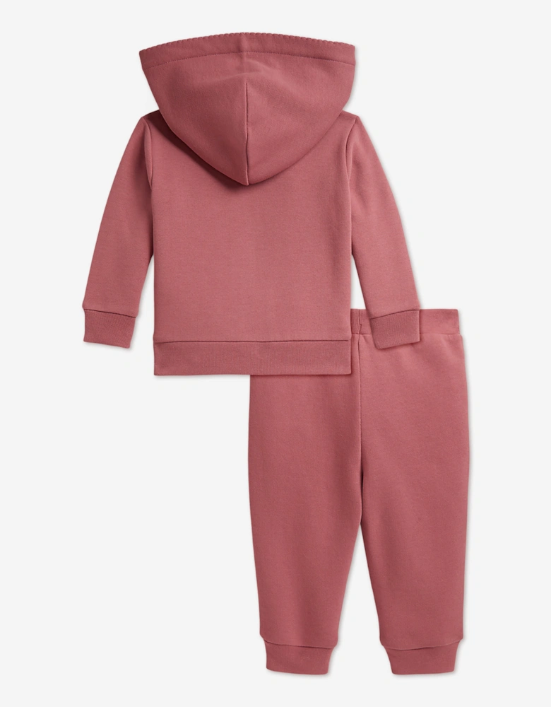 Ralph Lauren Baby Girls Logo Tracksuit in Pink