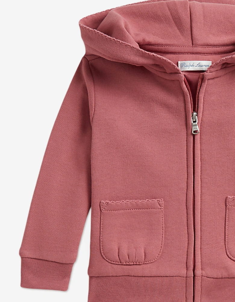 Ralph Lauren Baby Girls Logo Tracksuit in Pink