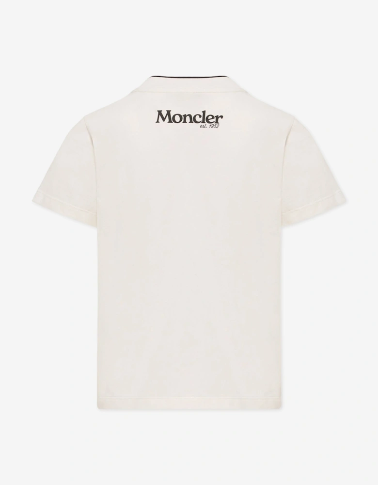 Moncler Enfant Boys Logo T-Shirt in White
