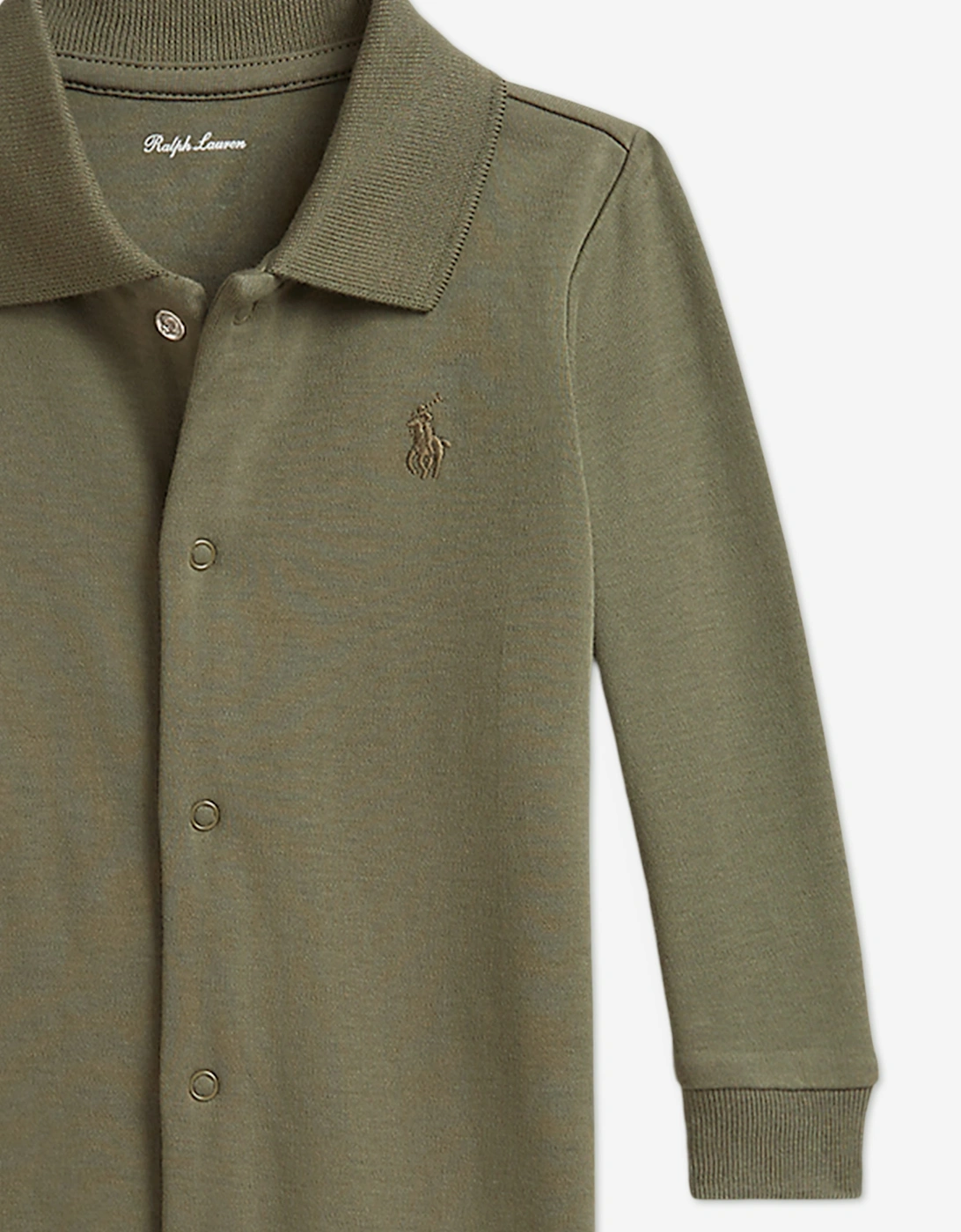 Ralph Lauren Baby Boys Polo Romper in Green