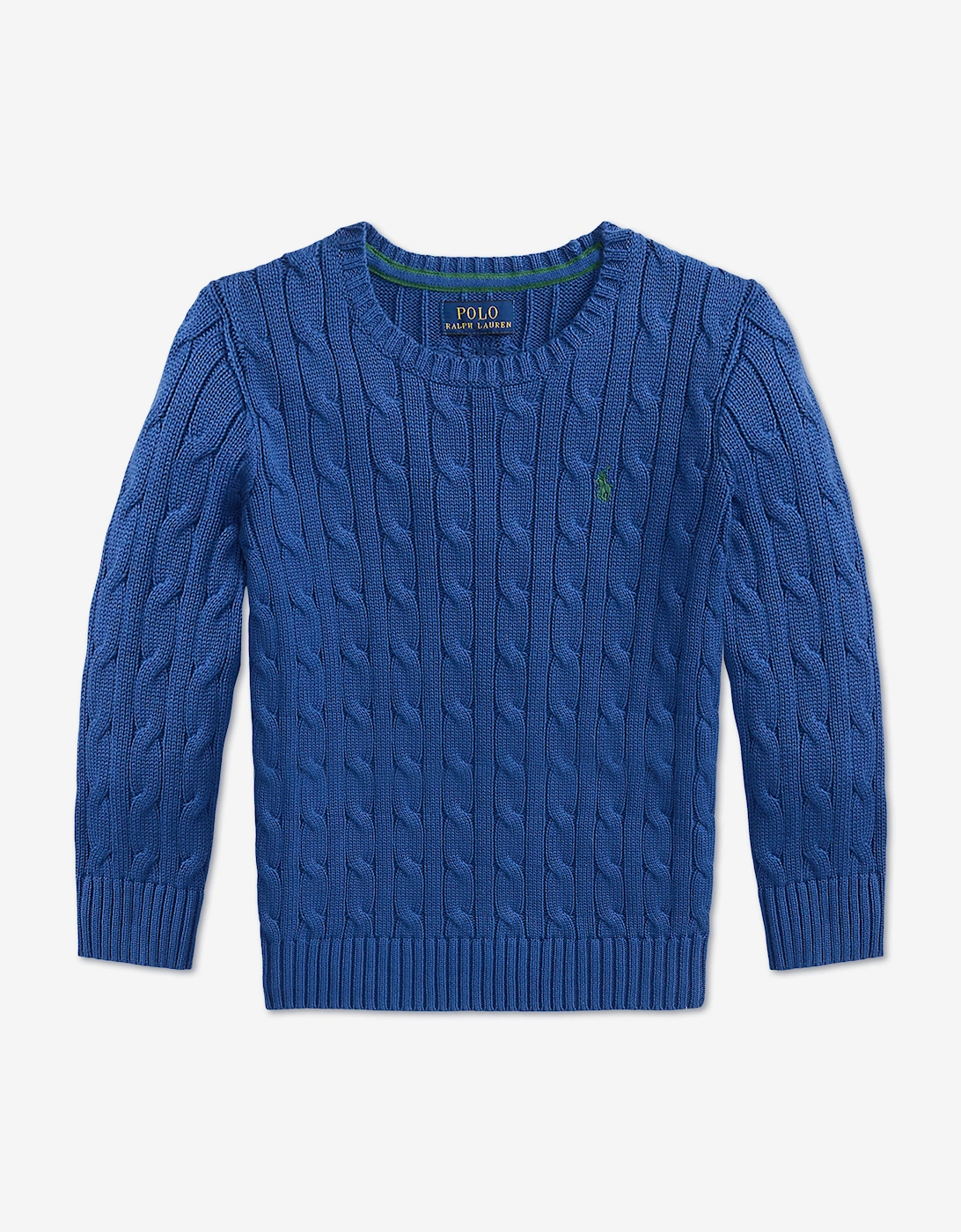 Ralph Lauren Boys Cable Knit Jumper in Blue