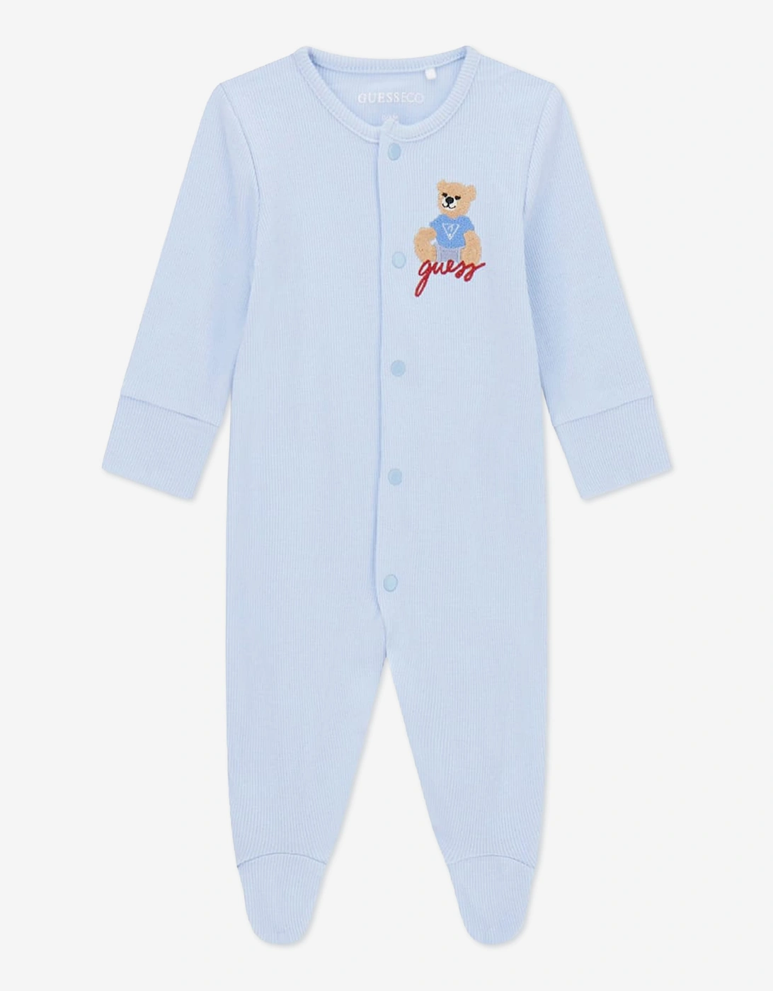 Guess Baby Boys Teddy Bear Babygrow Gift Set in Blue