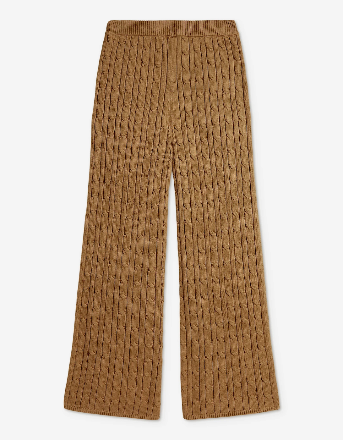 Ralph Lauren Girls Cable Knit Trousers in Beige