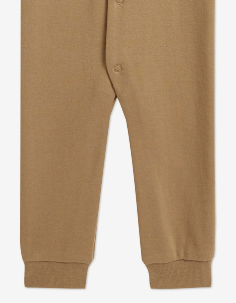 Ralph Lauren Baby Boys Polo Romper in Beige