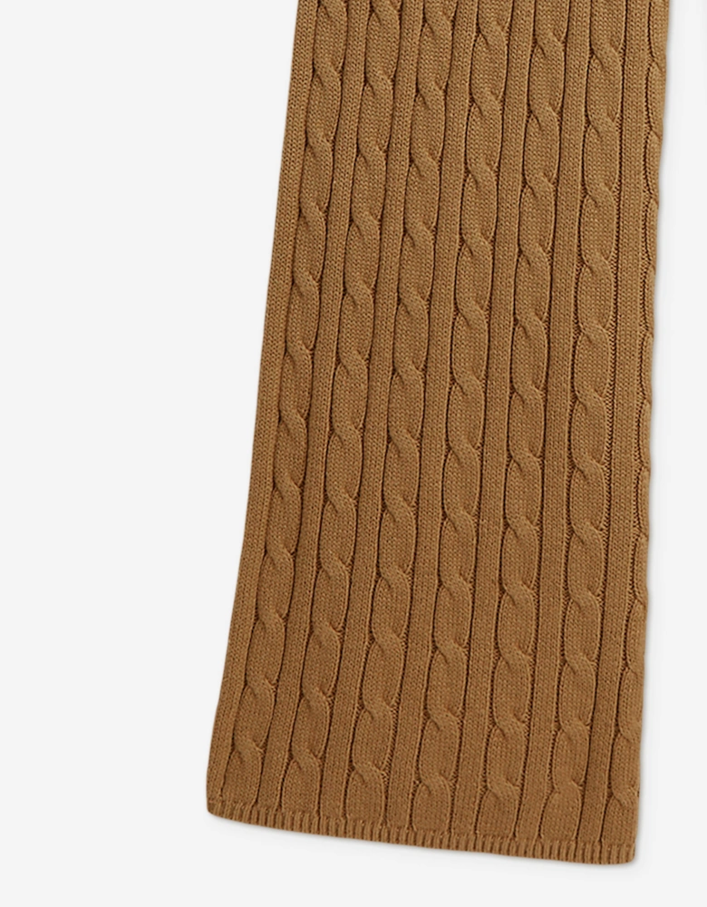 Ralph Lauren Girls Cable Knit Trousers in Beige
