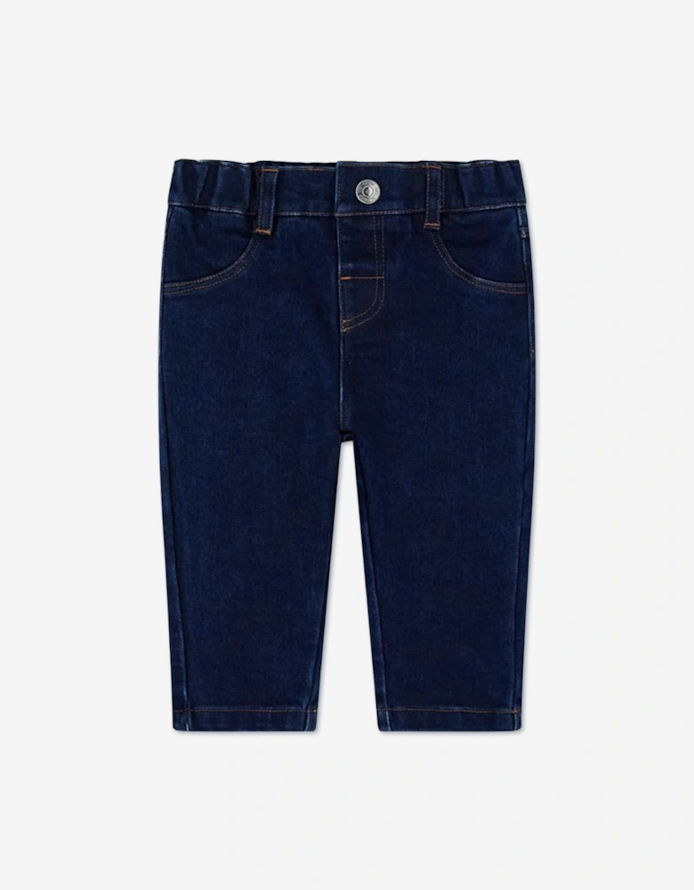Guess Baby Boys Sweatshirt and Denim Pants Set in Red
