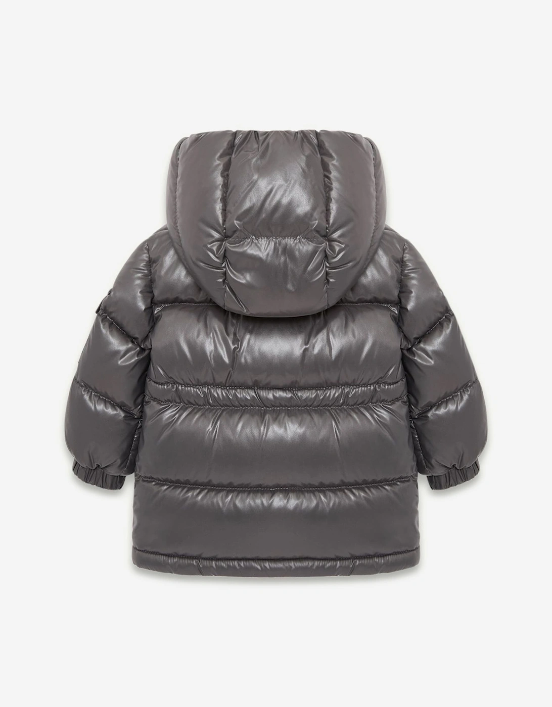 Baby Girls Down Padded Maire Jacket in Grey by Moncler Enfant