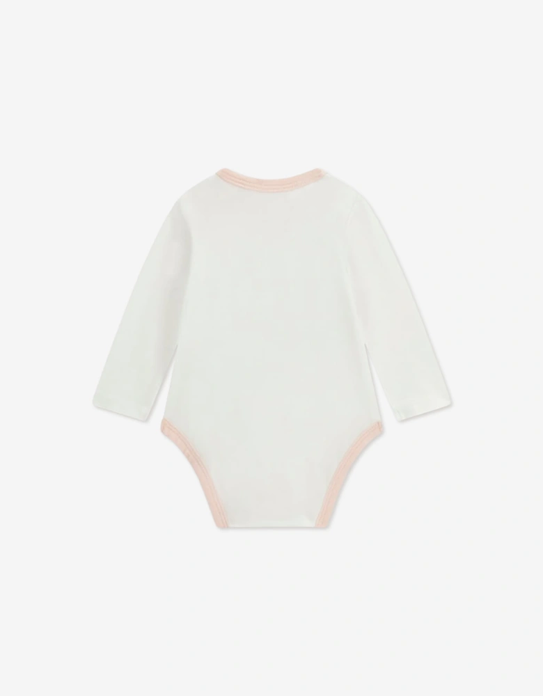 Guess Baby Girls Teddy Bear Bodysuit Gift Set in Pink