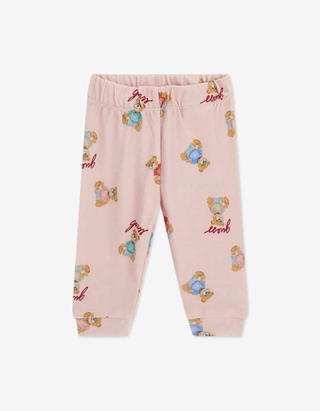 Guess Baby Girls Teddy Bear Bodysuit Gift Set in Pink