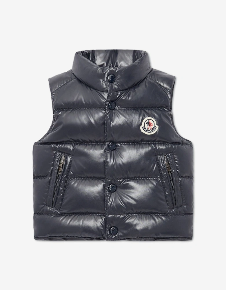 Moncler Enfant Baby Boys Down Padded Bernard Gilet in Navy