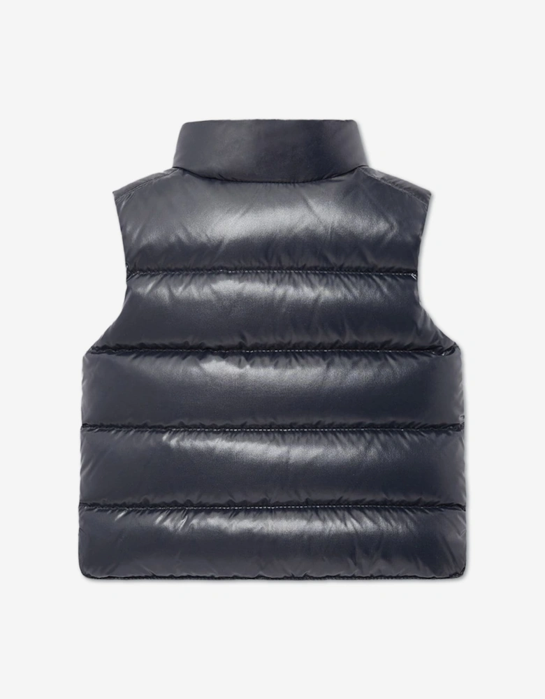 Moncler Enfant Baby Boys Down Padded Bernard Gilet in Navy
