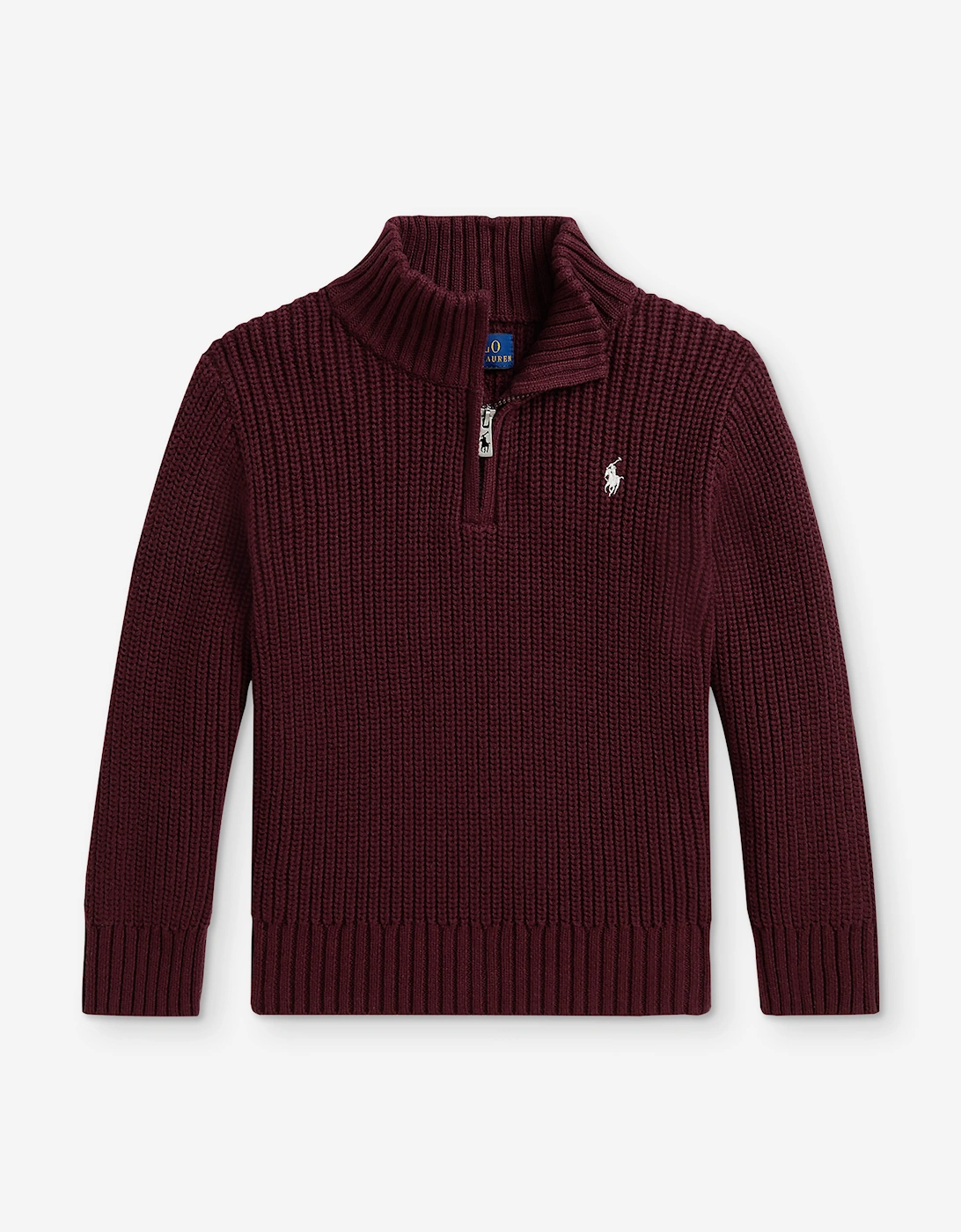 Ralph Lauren Boys Half Zip Jumper in Red