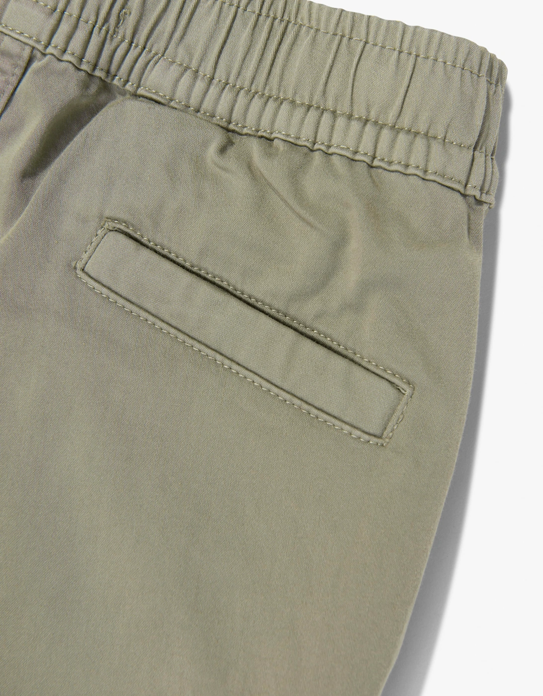 Stone Island Boys Organic Cotton Stretch Cargo Trousers in Green
