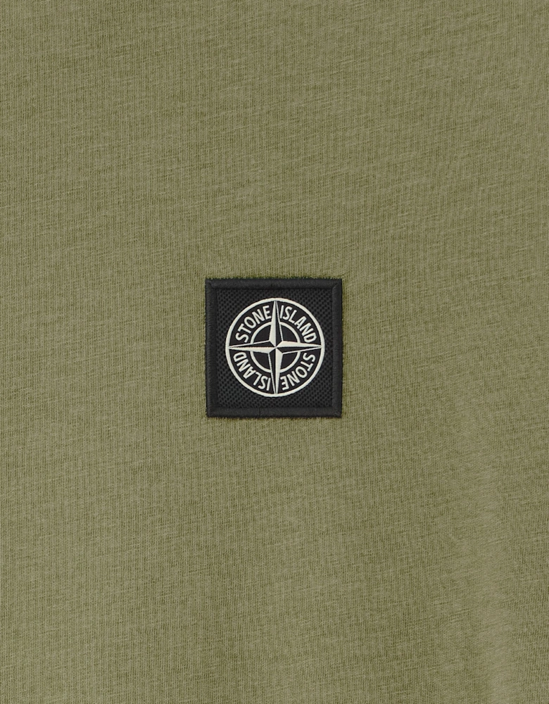 Stone Island Boys 30/1 Cotton Jersey T-Shirt in Green