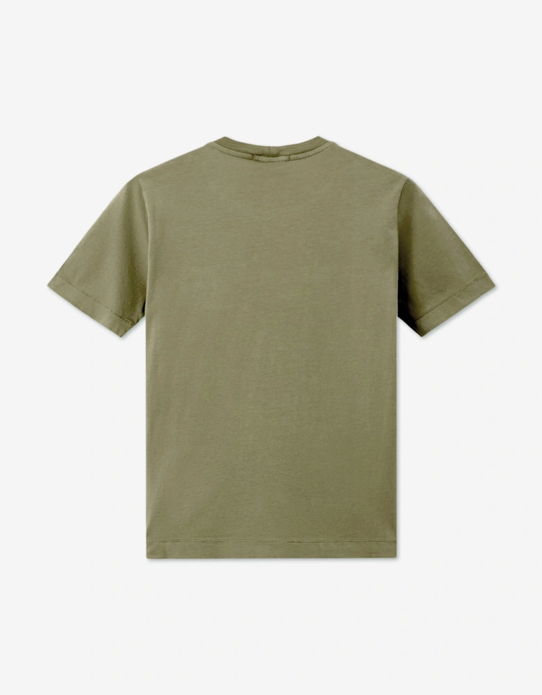 Stone Island Boys 30/1 Cotton Jersey T-Shirt in Green