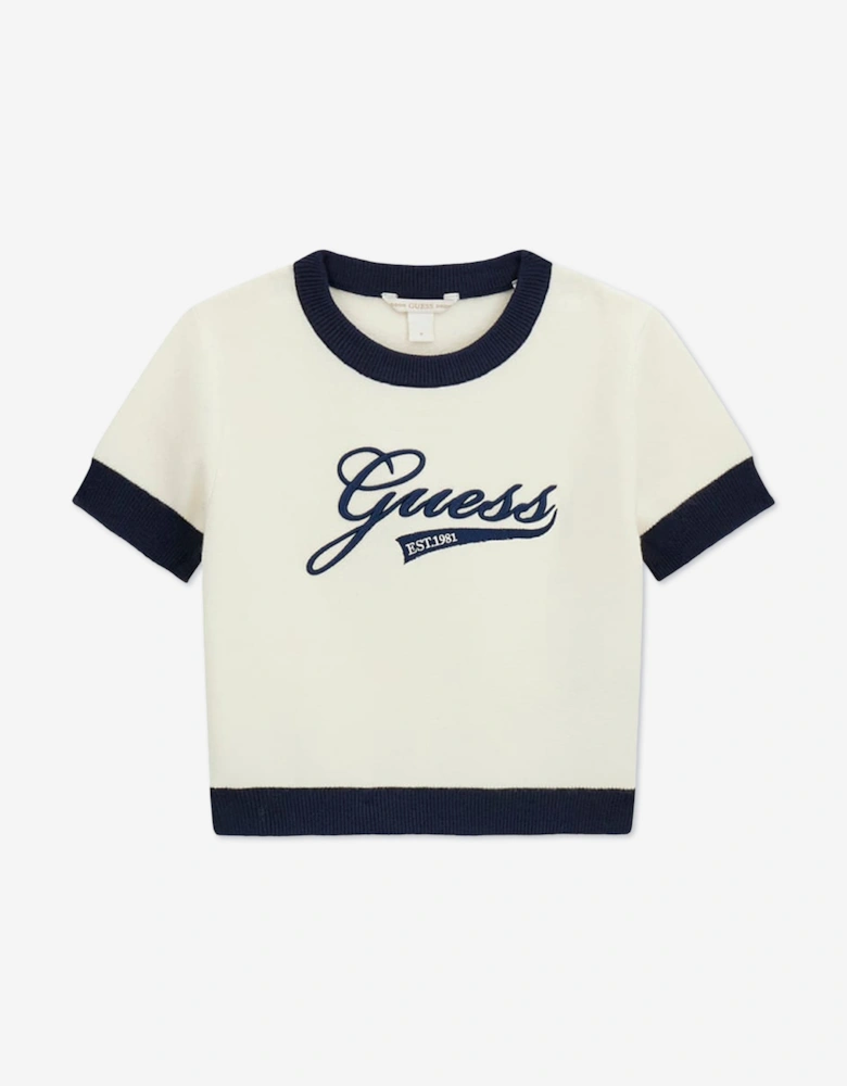 Guess Girls Sweater and Skirt Set in Navy