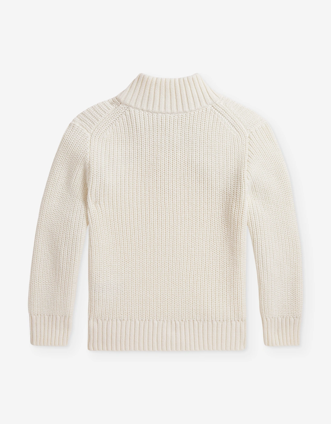 Ralph Lauren Boys Half Zip Jumper in Ivory