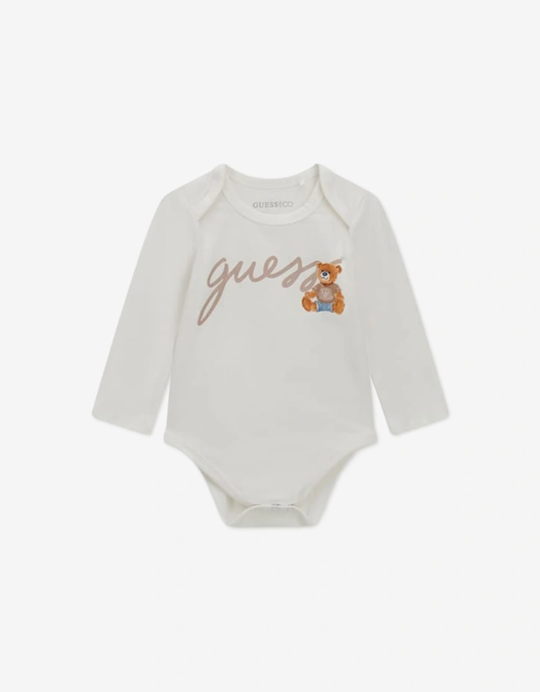Guess Baby 3 Piece Tracksuit Set in Ivory