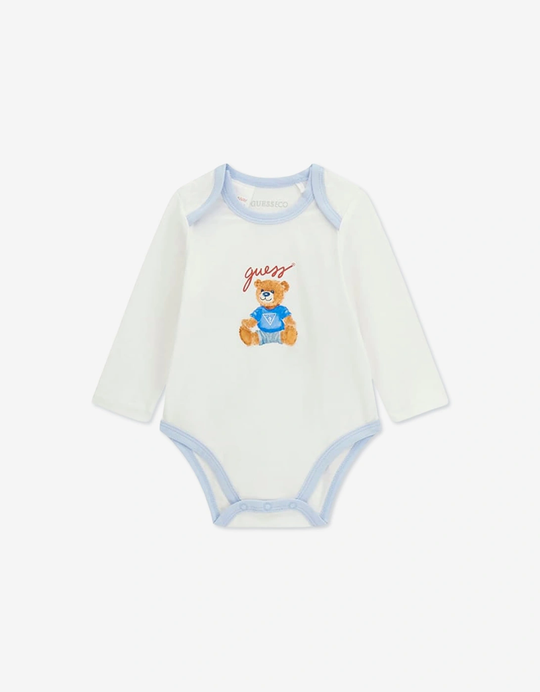 Guess Baby Boys Teddy Bear Bodysuit Set Gift in Blue