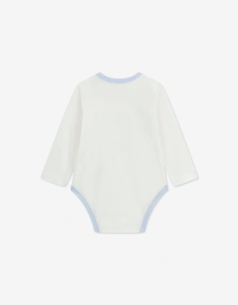 Guess Baby Boys Teddy Bear Bodysuit Set Gift in Blue
