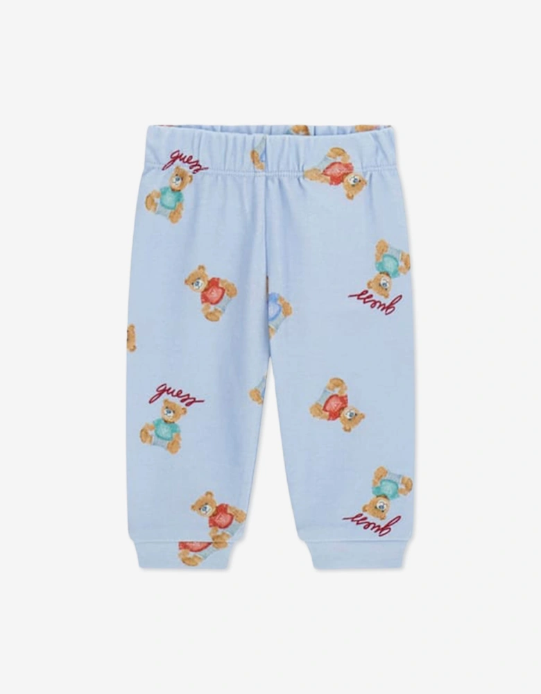 Guess Baby Boys Teddy Bear Bodysuit Set Gift in Blue