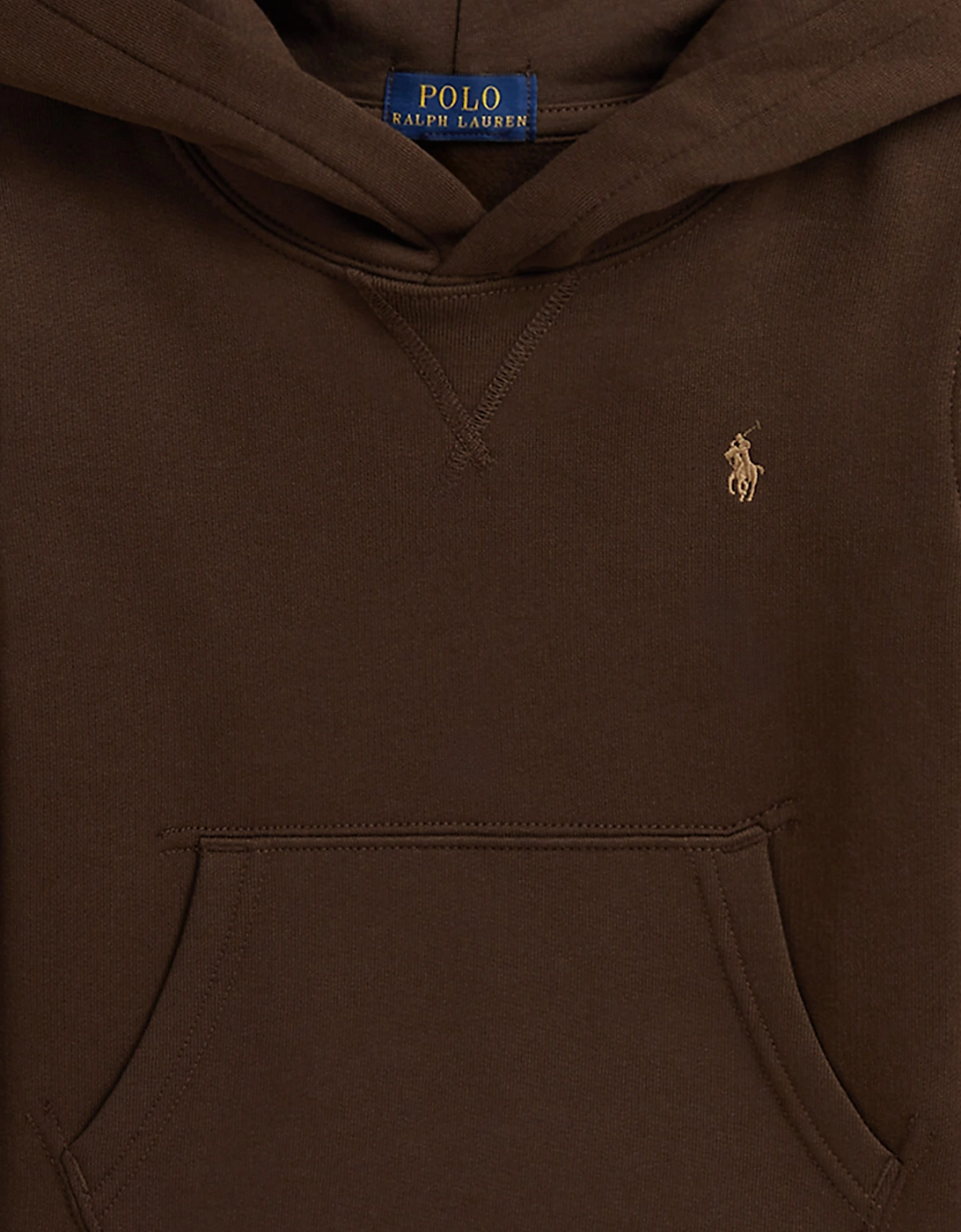 Ralph Lauren Boys Logo Hoodie in Brown
