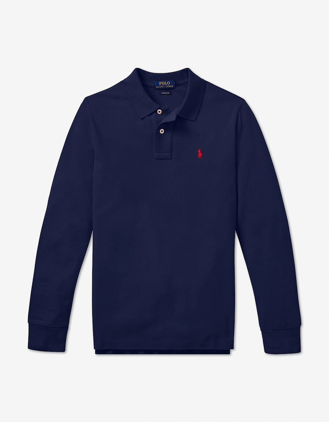 Ralph Lauren Boys Long Sleeve Polo Shirt in Navy