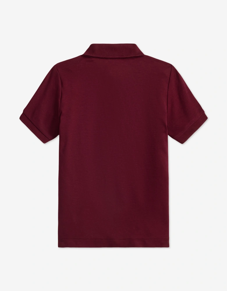 Ralph Lauren Boys Logo Polo Shirt in Red