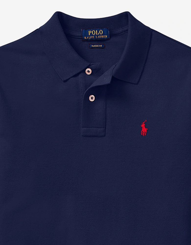 Ralph Lauren Boys Long Sleeve Polo Shirt in Navy