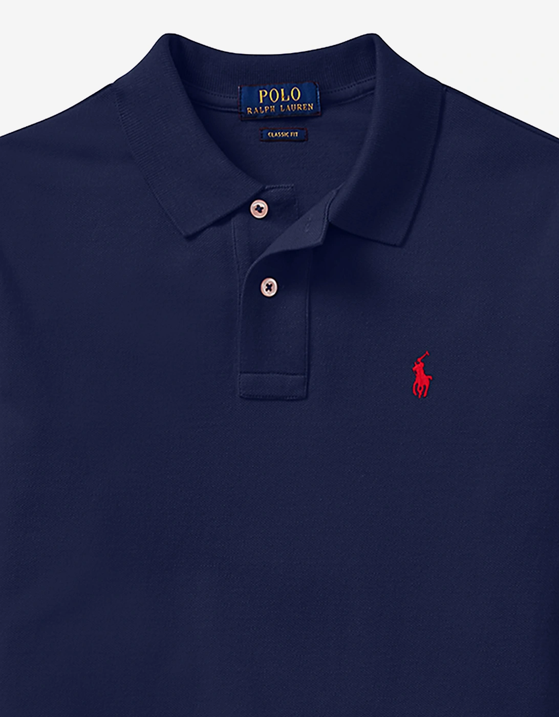Ralph Lauren Boys Long Sleeve Polo Shirt in Navy