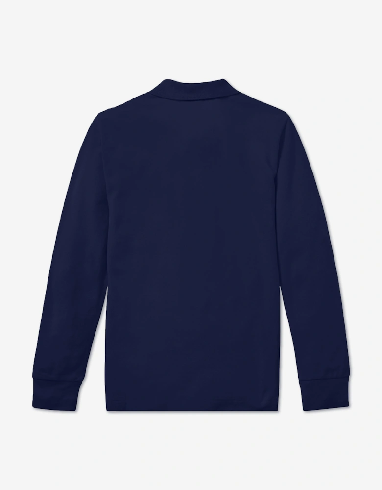 Ralph Lauren Boys Long Sleeve Polo Shirt in Navy