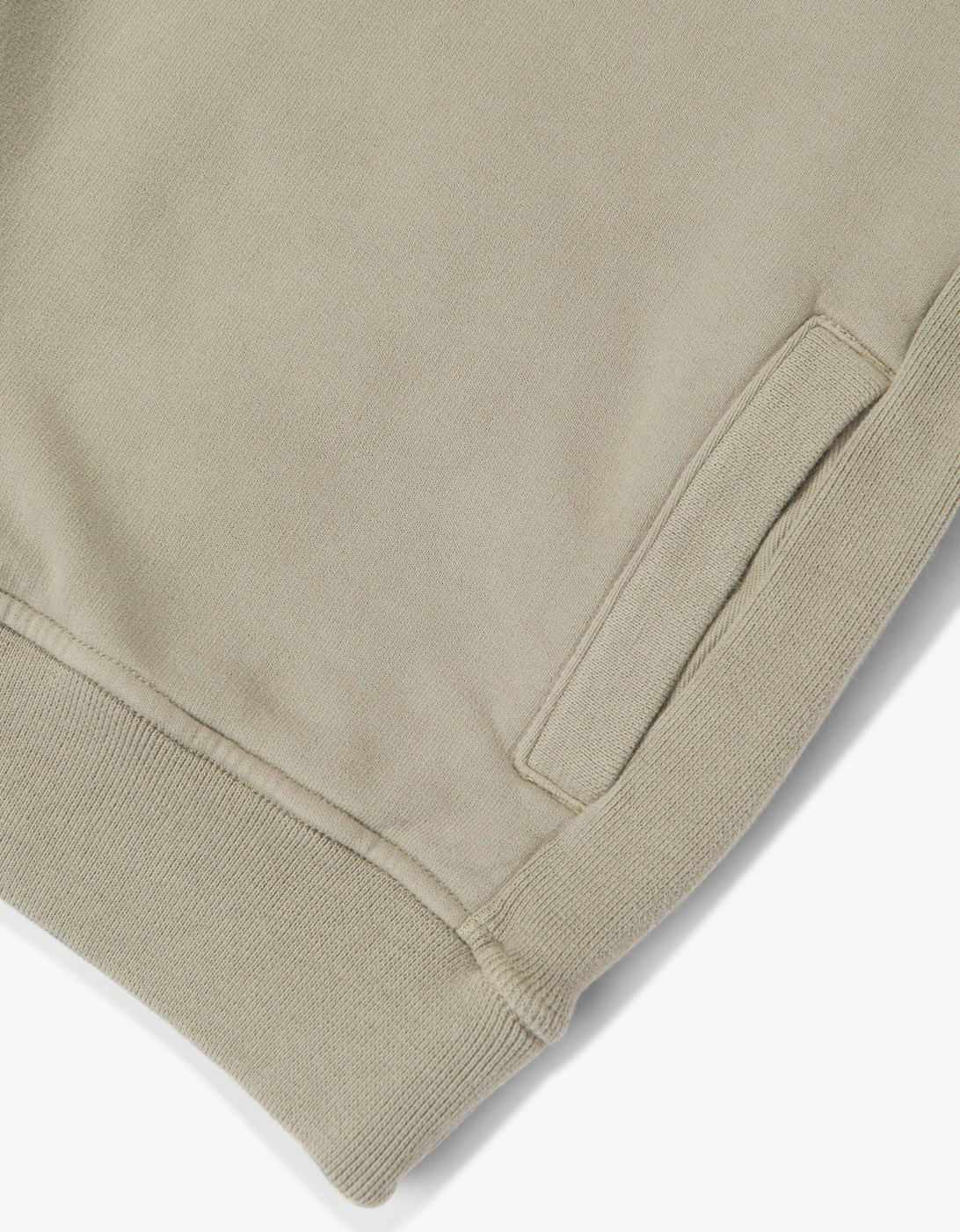 Stone Island Boys Brushed Organic Fleece Hoodie in Green