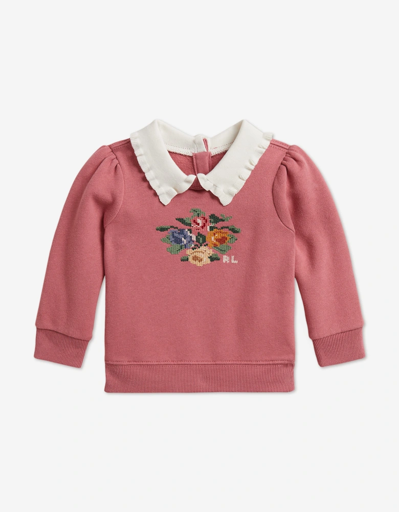 Ralph Lauren Baby Girls Skirt Set in Pink