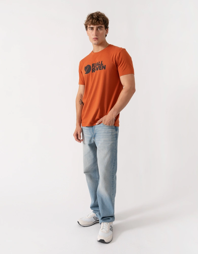 Fjallraven Logo Mens T-Shirt - Terracotta Brown 243