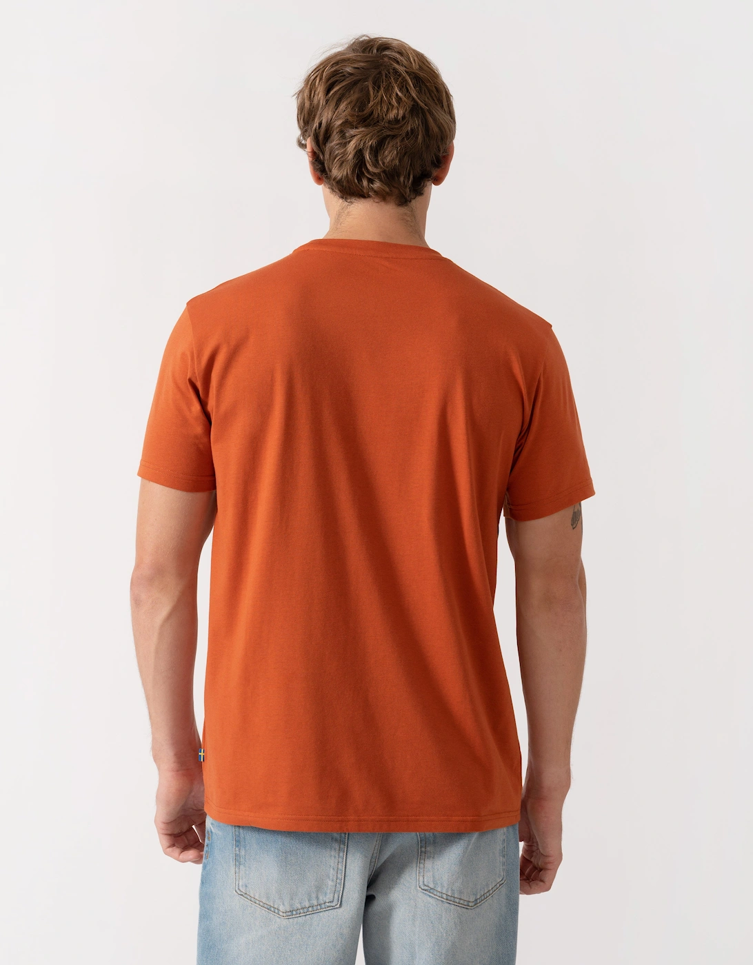 Fjallraven Logo Mens T-Shirt - Terracotta Brown 243