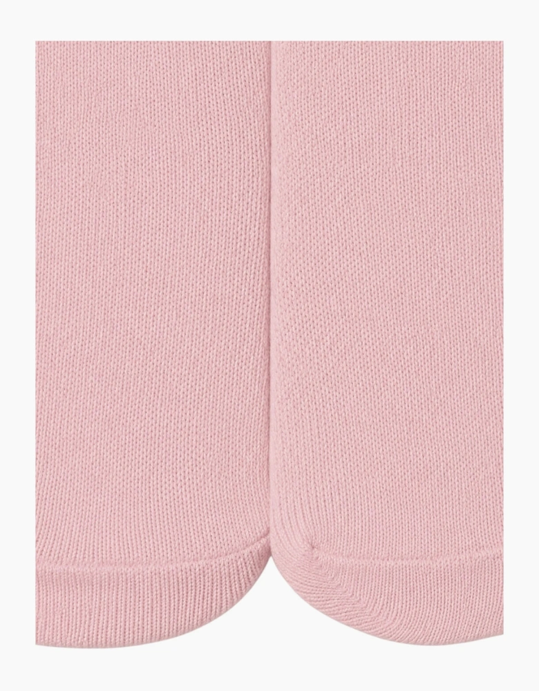 Girls Pink Knit Tights