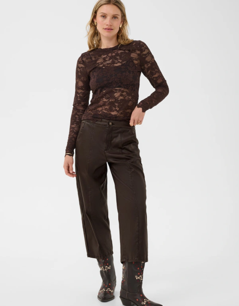 Winni Ankle Pant Chocolate Brown