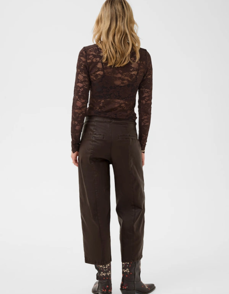 Winni Ankle Pant Chocolate Brown