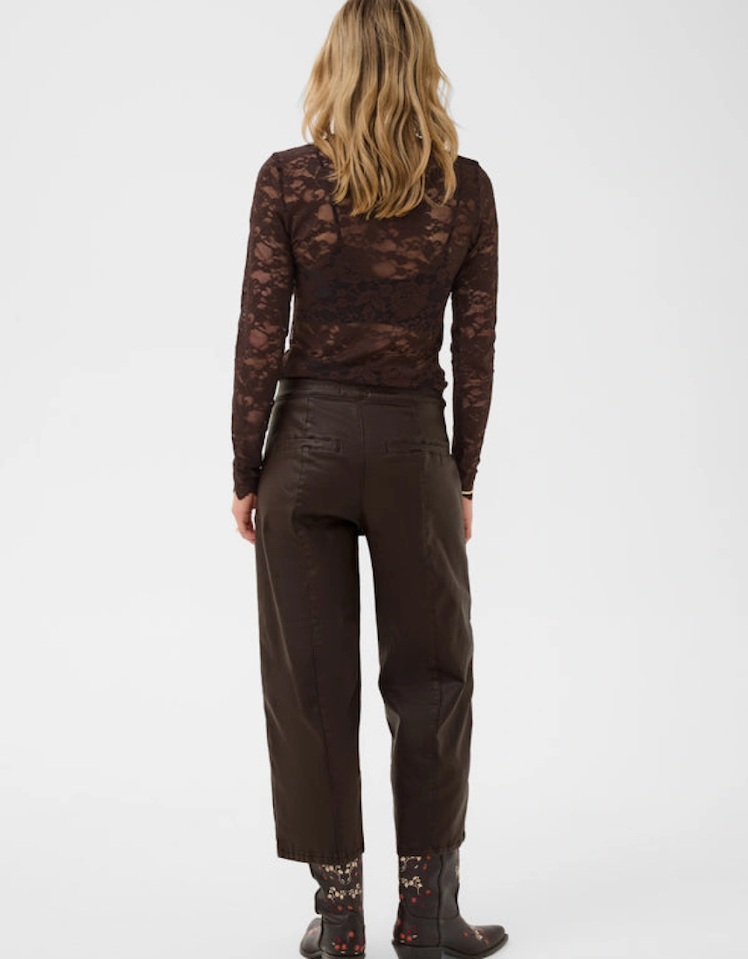Winni Ankle Pant Chocolate Brown