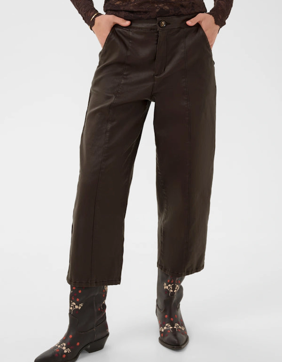 Winni Ankle Pant Chocolate Brown