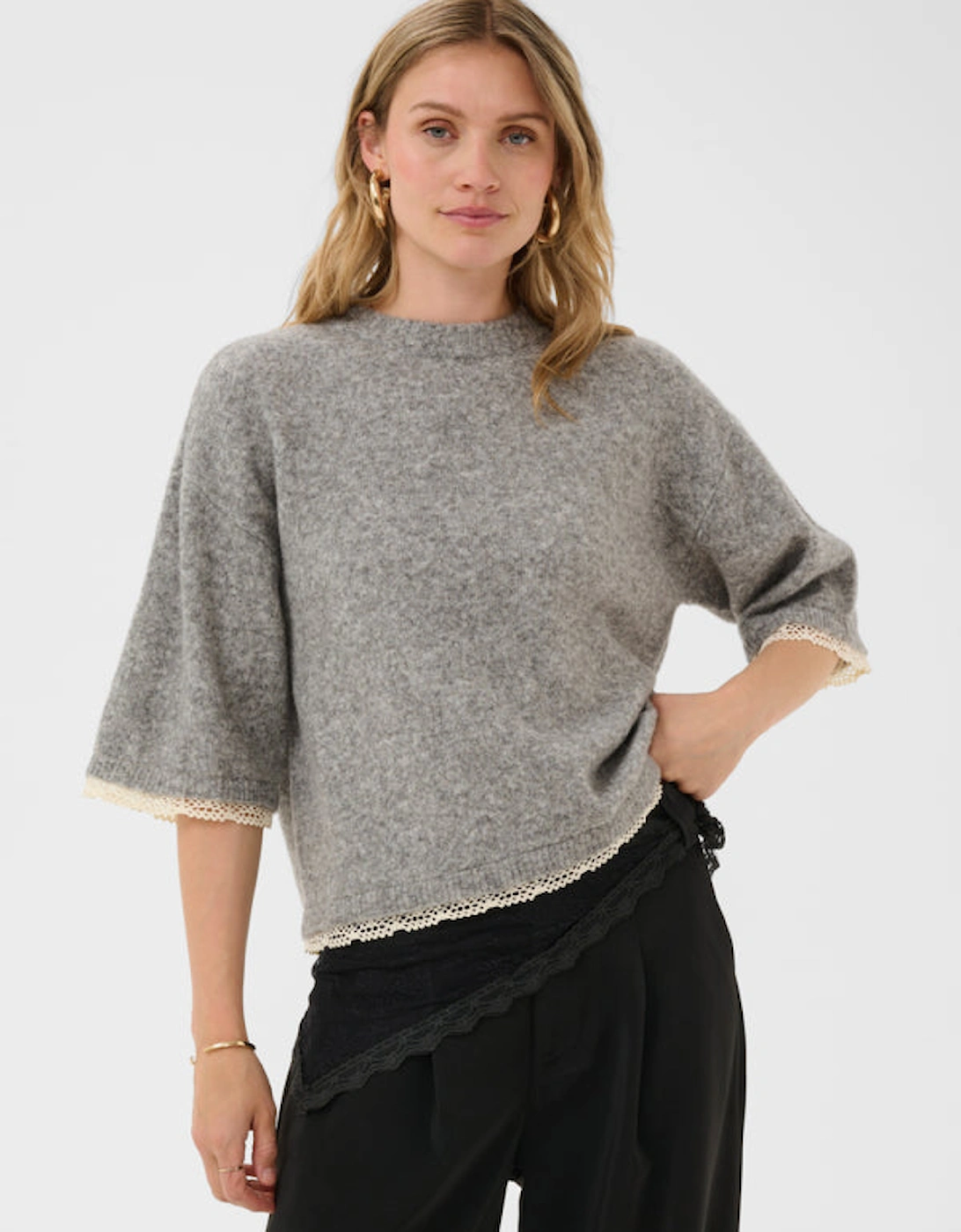 Kibana Knit Pullover Grey
