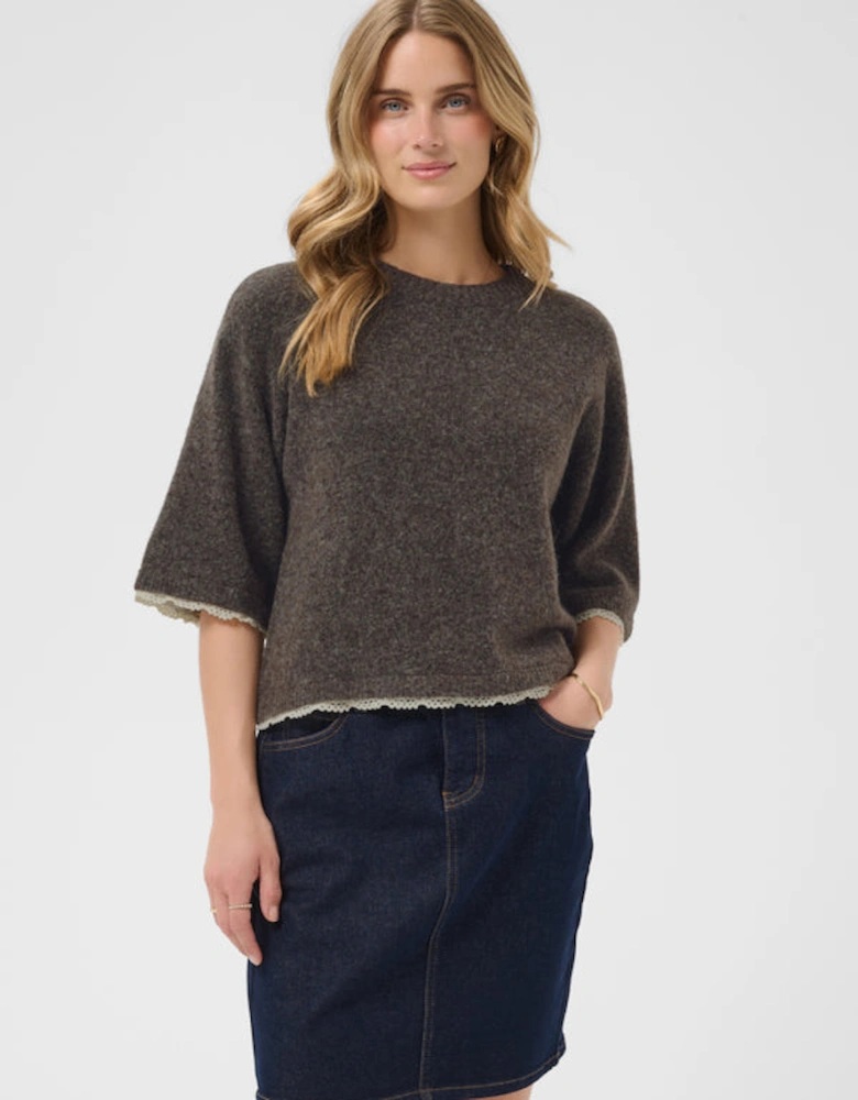 Kibana Knit Pullover Chocolate Brown