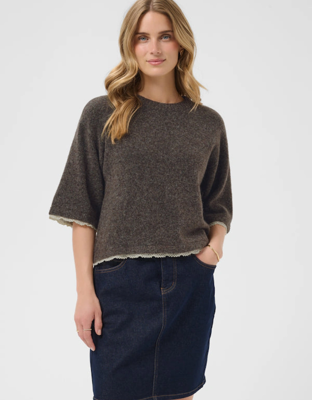 Kibana Knit Pullover Chocolate Brown
