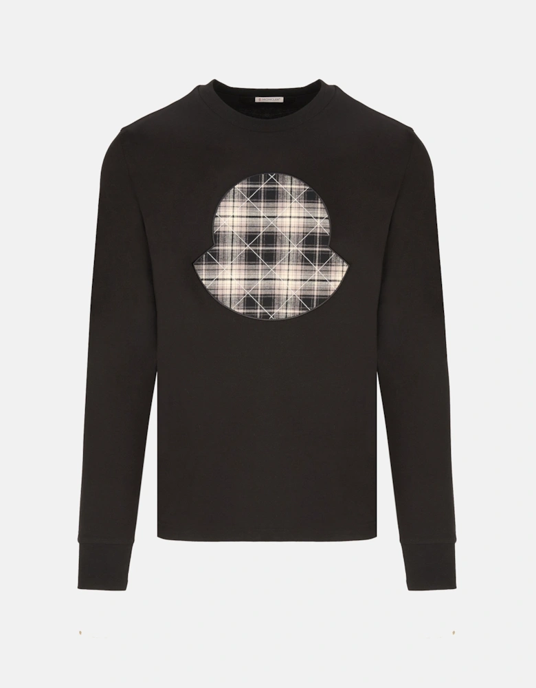 Checkered Archive Logo Ls T-Shirt Black