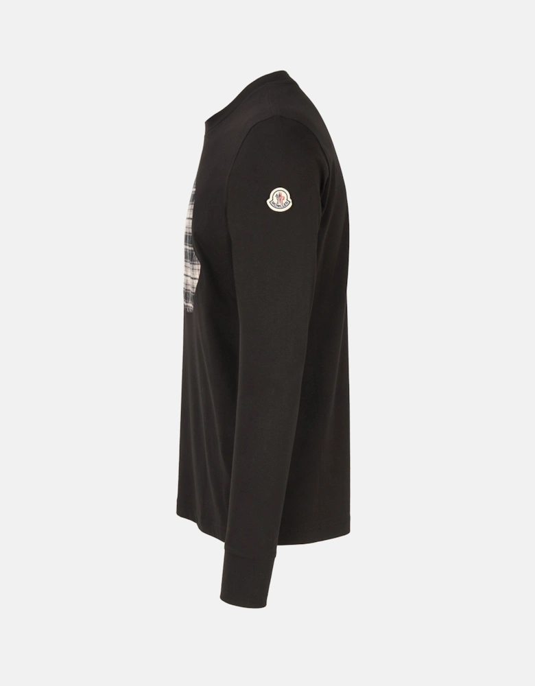 Checkered Archive Logo Ls T-Shirt Black