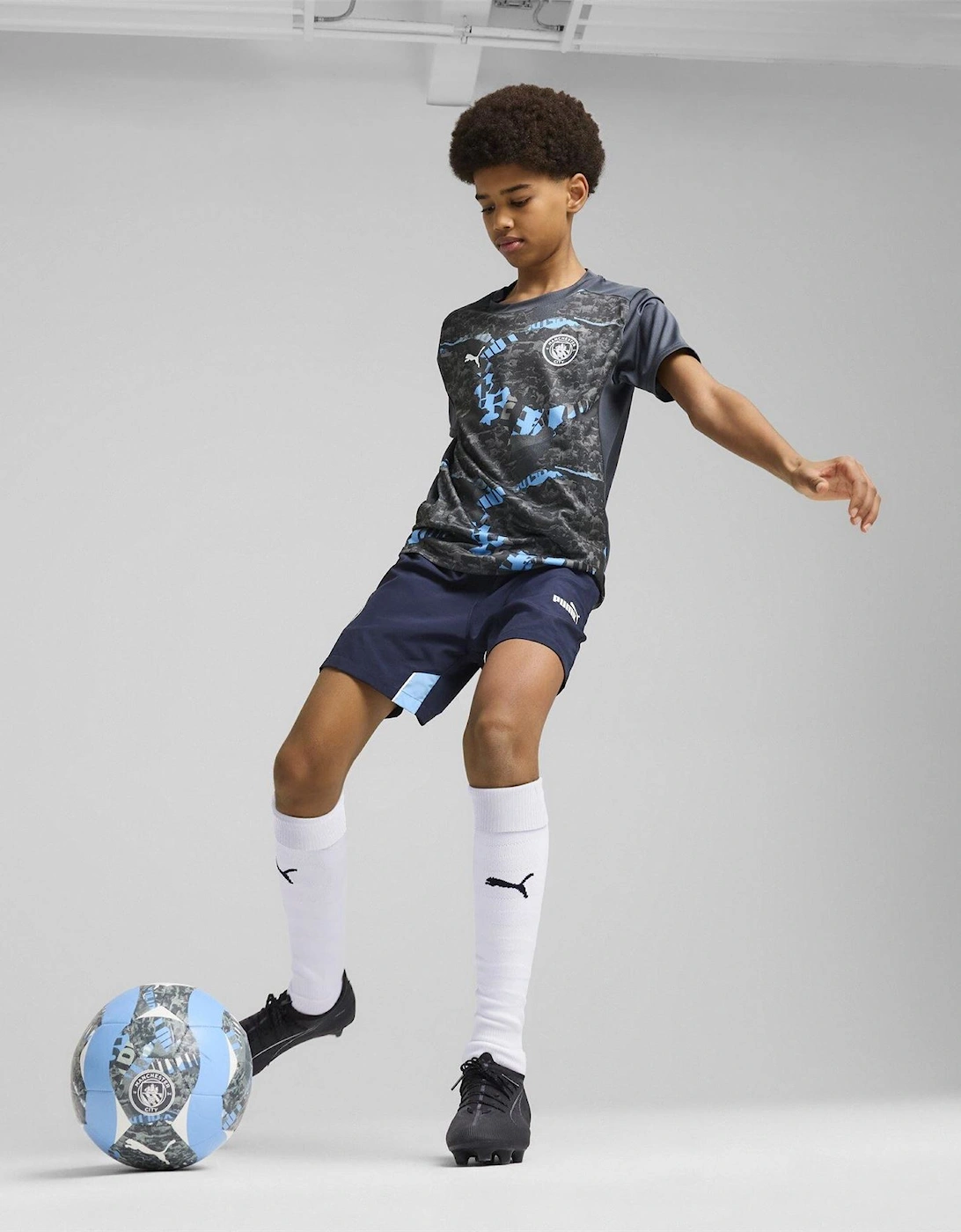 Manchester City Pre Match Shirt 2024 2025 Juniors