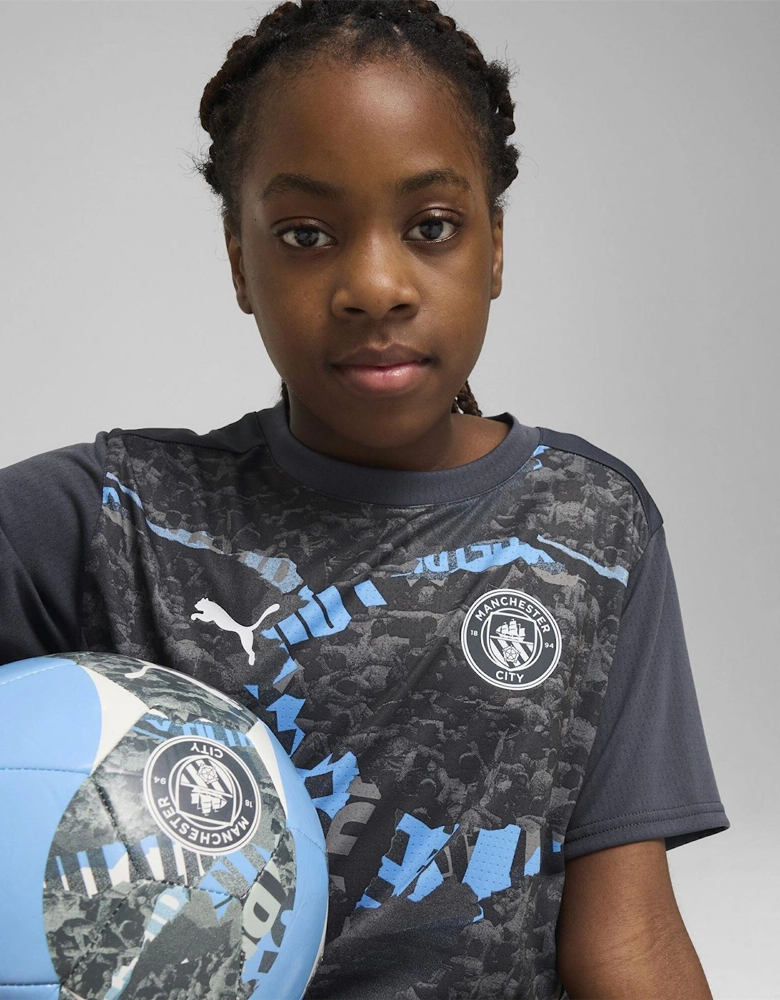 Manchester City Pre Match Shirt 2024 2025 Juniors