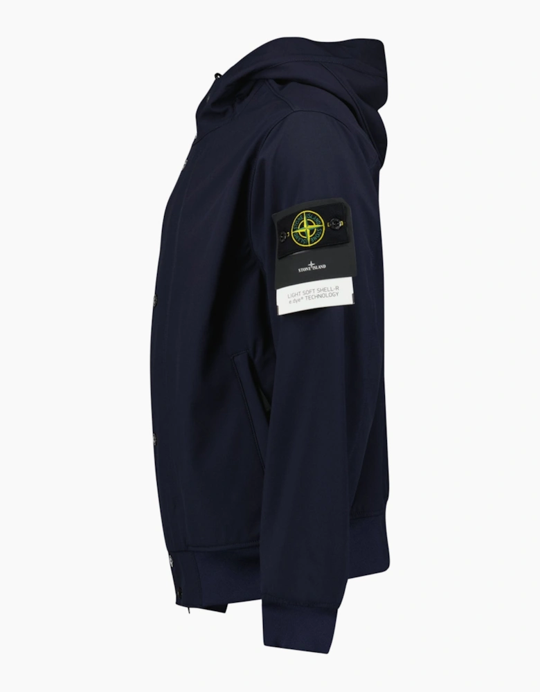 Stone Island Light Soft Shell-R e.dye Jacket in Navy