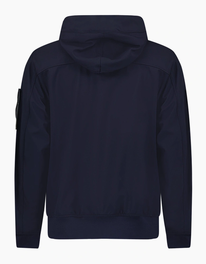 Stone Island Light Soft Shell-R e.dye Jacket in Navy