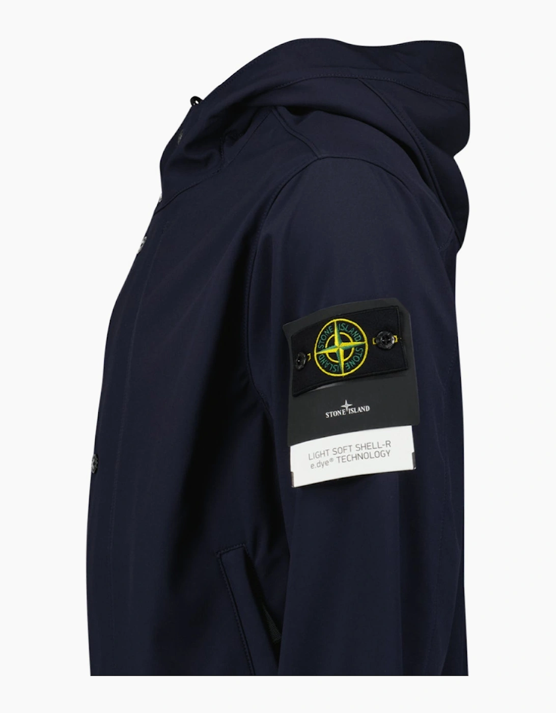 Stone Island Light Soft Shell-R e.dye Jacket in Navy